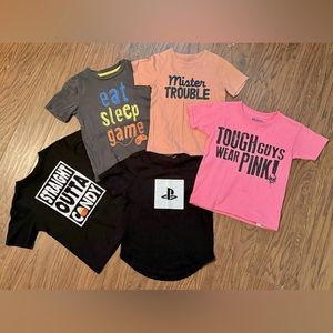 • Set of 5 • Toddler Graphic Short Sleeve Tees (4/5)